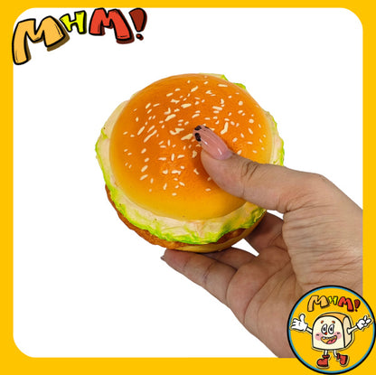 MHM Squishy Food Series Fried Chicken Burger Sticky Hand Simulation Food Moisturizing Soft Slow Rebound Stress Relieving Toy Adult Stress Relieving Toy Sensory Toy