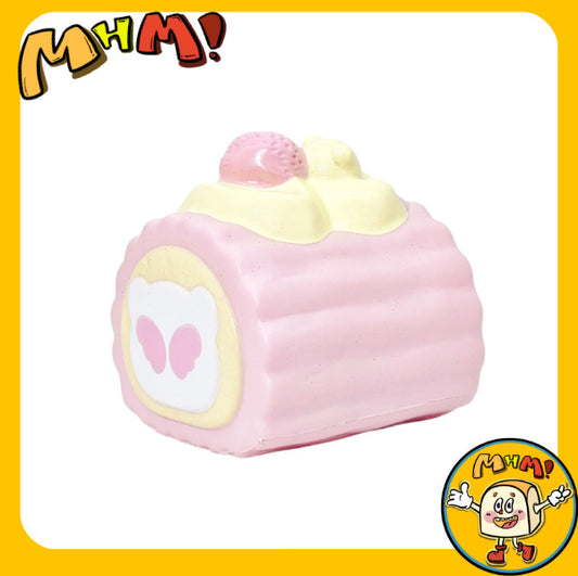 MHM Squishy Food Series Snow Bear Monster Chicken rolls (Peach Flavor) Sticky Hand Simulated Food Animals Humanized Moist Soft Slow Resilience Decompression Toys Adult Decompression Toys Sensory Toys
