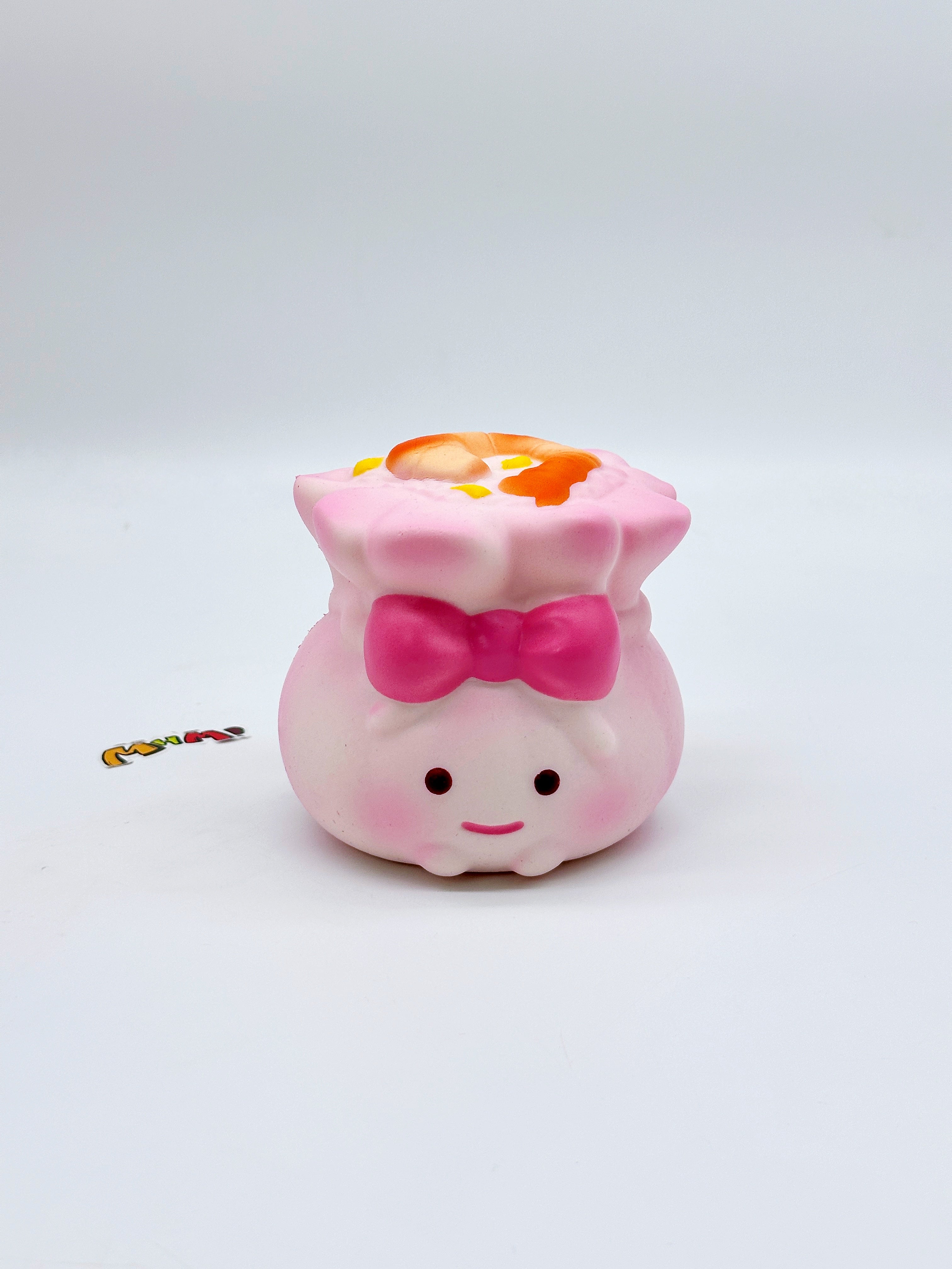 Adorable Shrimp Siu Mai Squishy Slow Rise, Ultra Soft! - soft slow rise fidget toy front view