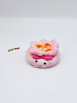 Adorable Shrimp Siu Mai Squishy Slow Rise, Ultra Soft! - squishy toy size reference with hand