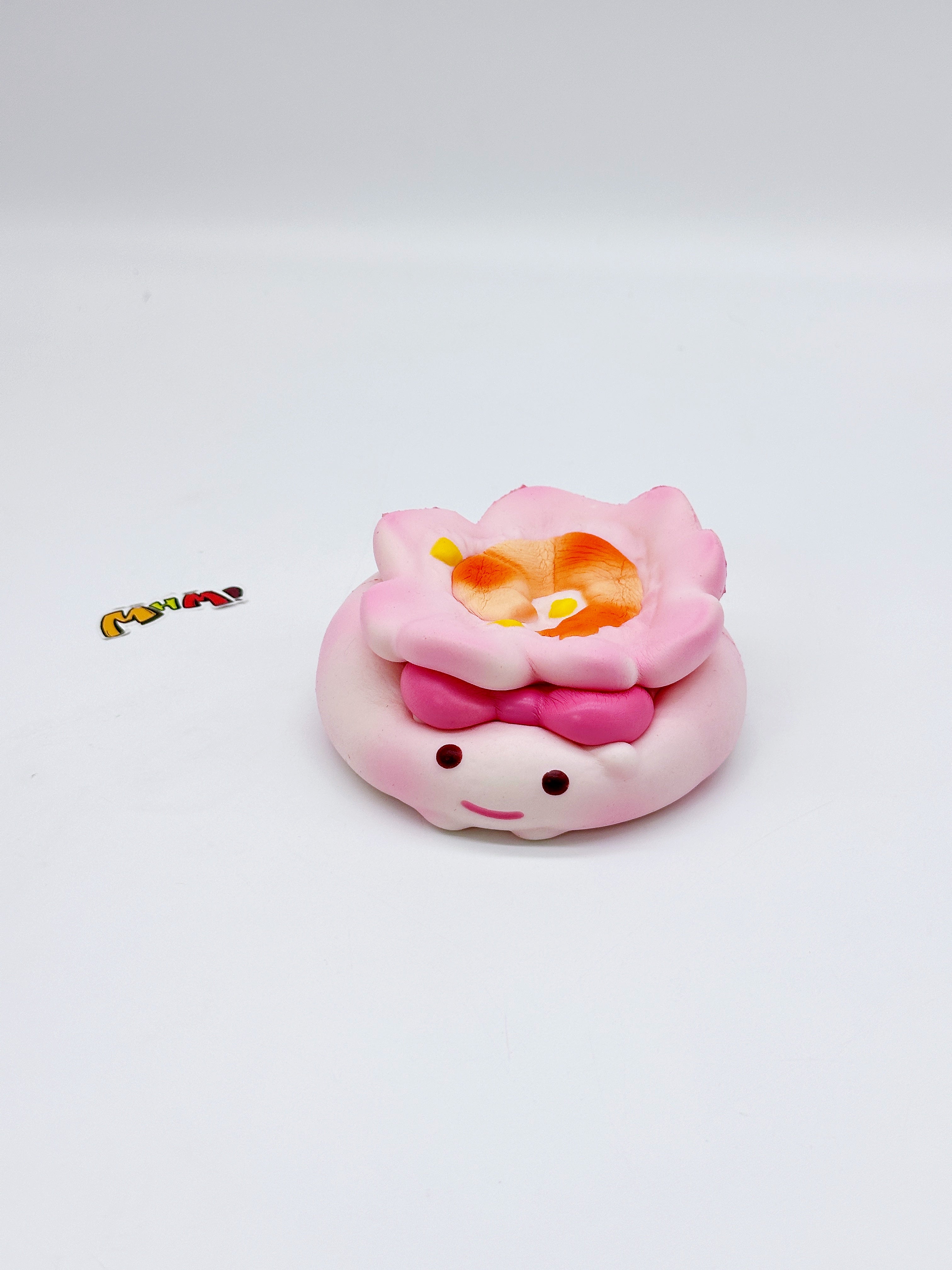 Adorable Shrimp Siu Mai Squishy Slow Rise, Ultra Soft! - squishy toy size reference with hand