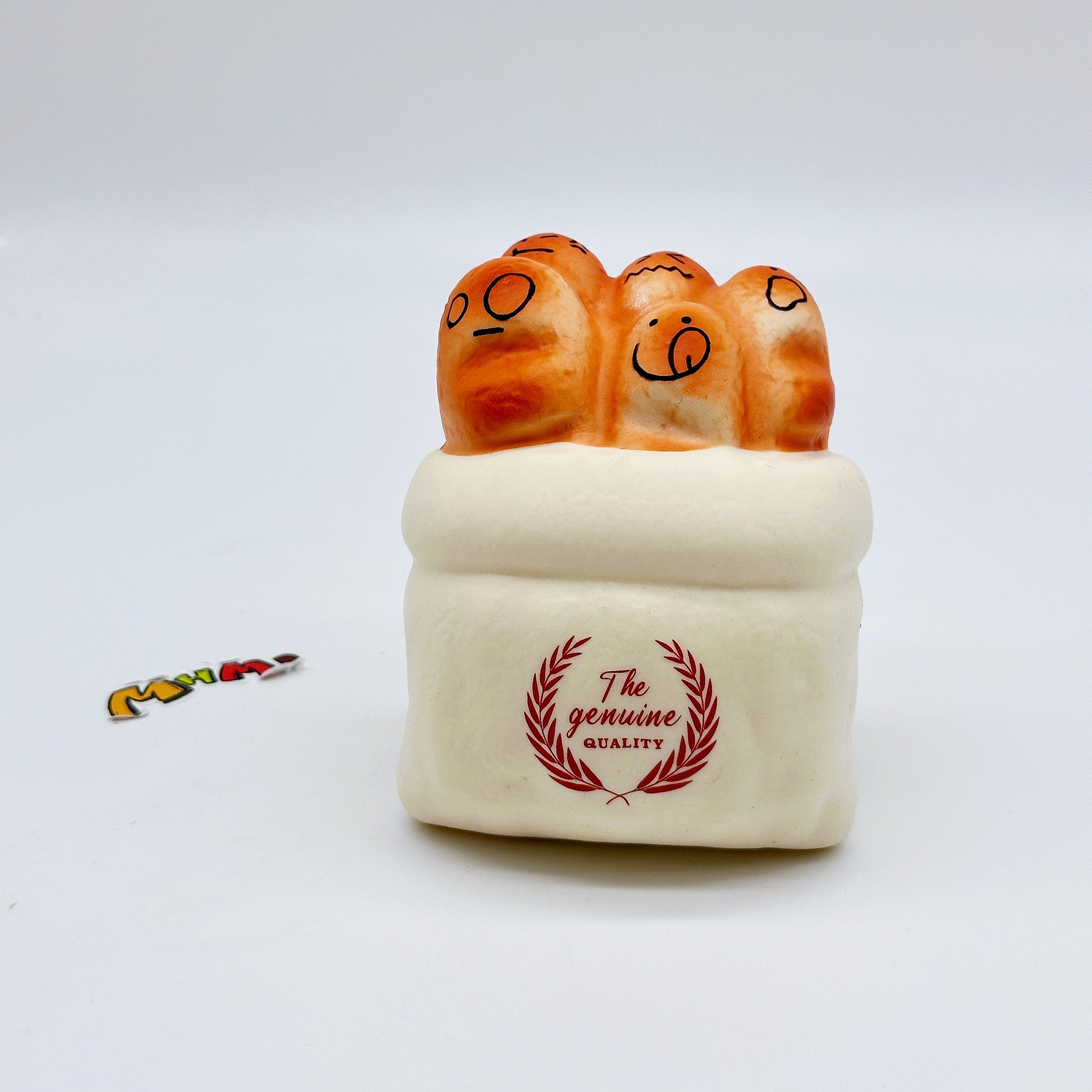 Cute Multi-Face Baguette Bread Stress Relief Squishy alternate view 4