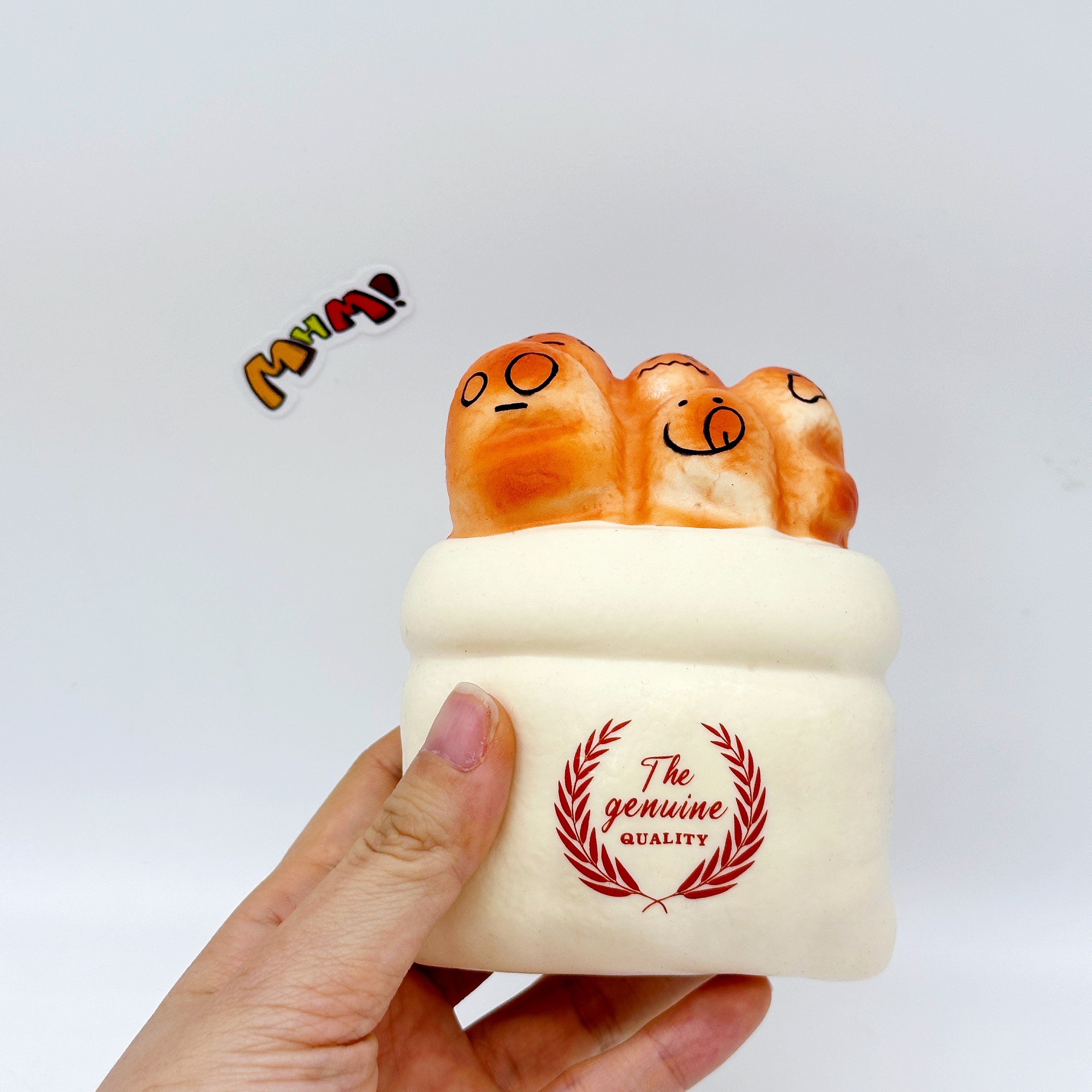 Cute Multi-Face Baguette Bread Stress Relief Squishy alternate view 8