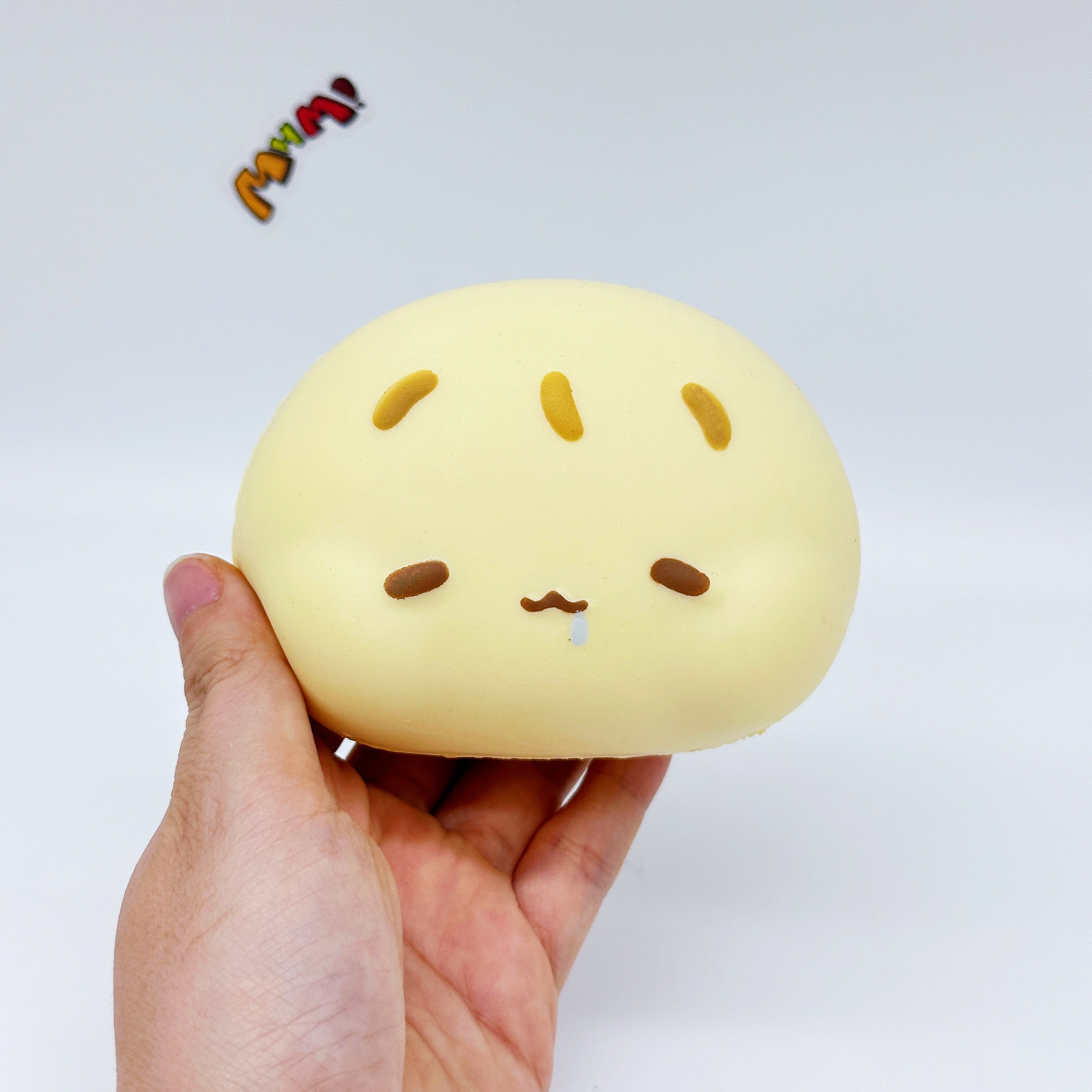Cute Bao Bun Squishy Your New Kawaii Desk Buddy - soft slow rise fidget toy front view