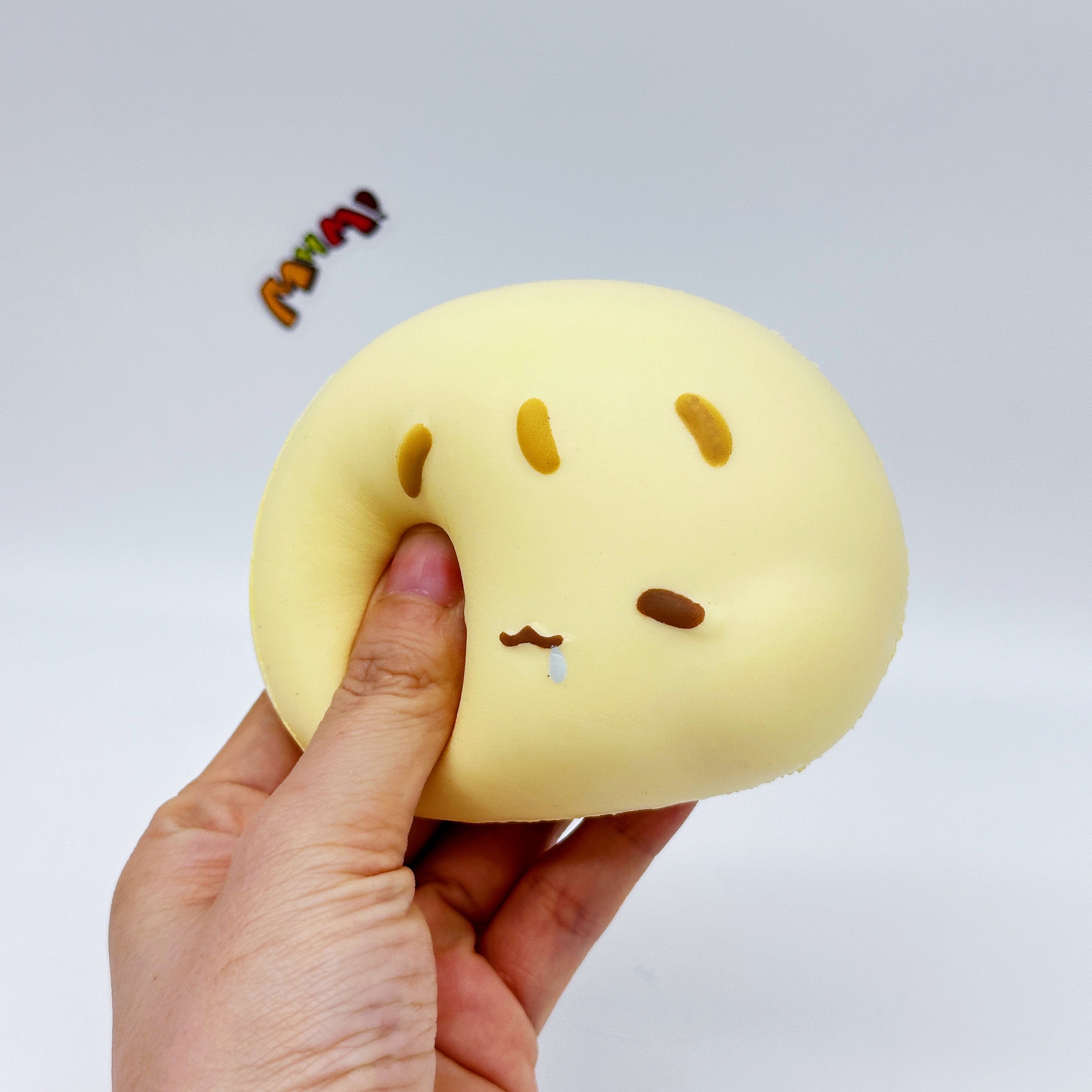 Cute Bao Bun Squishy Your New Kawaii Desk Buddy - kawaii squishy toy close up