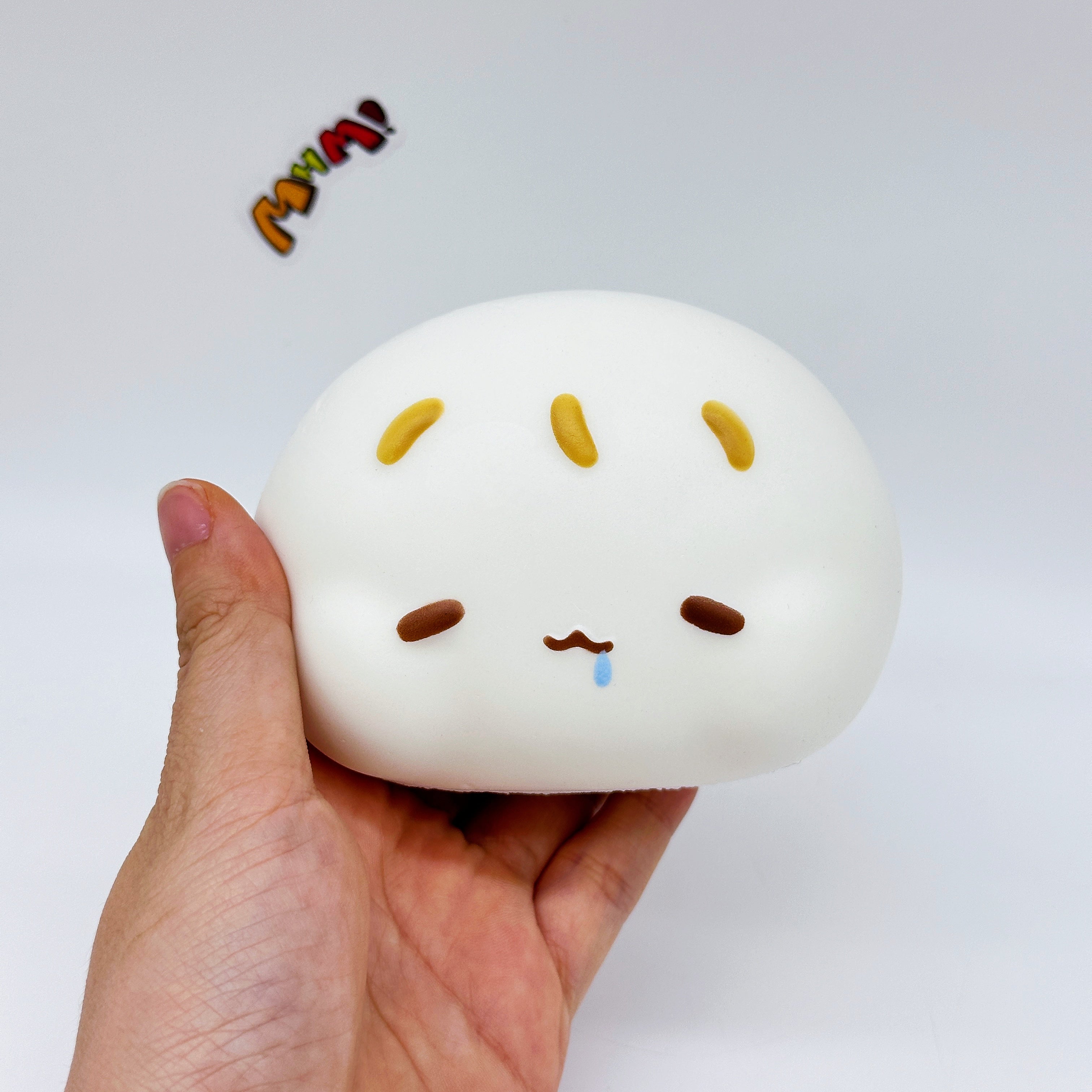 Cute Bao Bun Squishy Your New Kawaii Desk Buddy - squishy stress relief toy detail shot