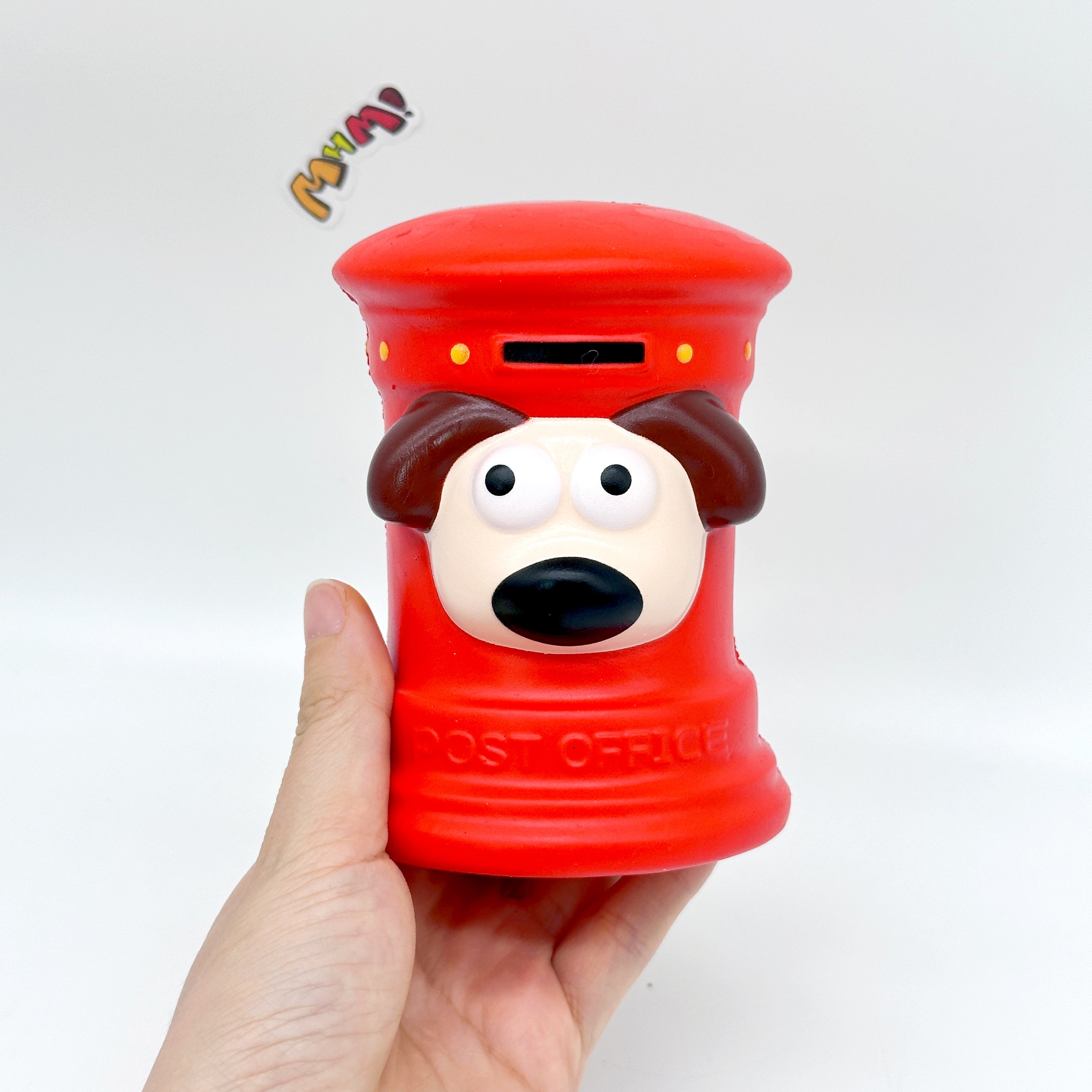Cute Post Office Squishy: Ultra Soft, Slow Rise & Super Charming - slow rising squeeze toy side angle view