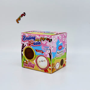 Kawaii Pink Mochi Slow Rise Squishy Toy - squishy toy size reference with hand