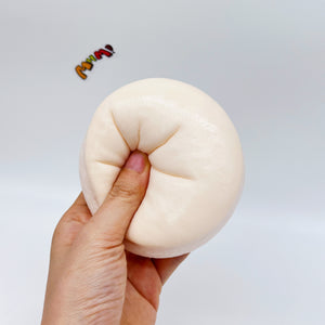 Kawaii Pink Mochi Slow Rise Squishy Toy - kawaii squishy toy close up