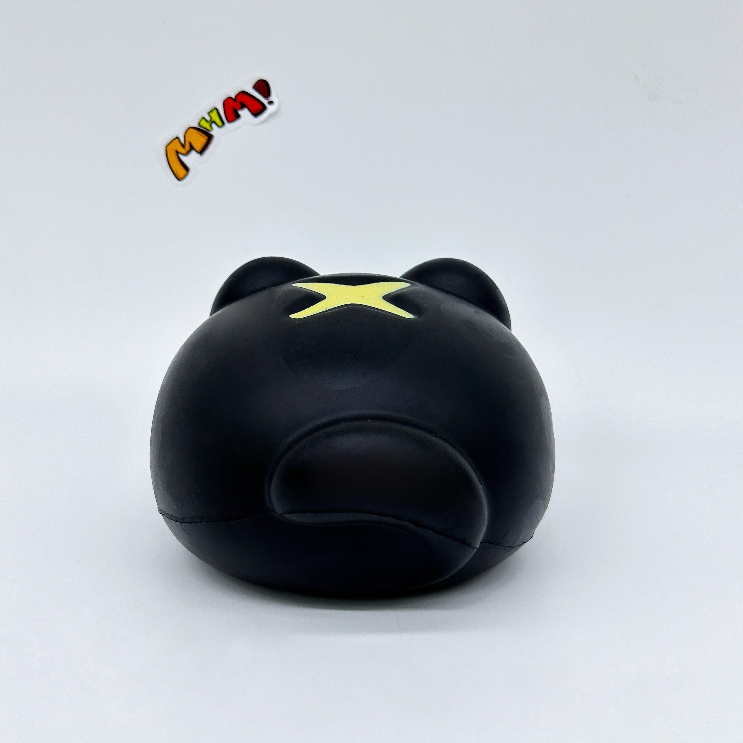 Kawaii Black Cat Char Siu Bun Slow Rise Squishy Toy - slow rising squeeze toy side angle view
