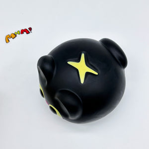 Kawaii Black Cat Char Siu Bun Slow Rise Squishy Toy - squishy stress relief toy detail shot