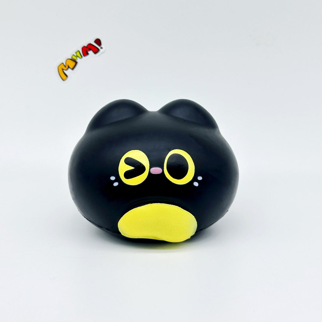 Slow Rise Black Cat Lava Bun Squishy Squeeze Away Stress! - slow rising squishy toy product photo