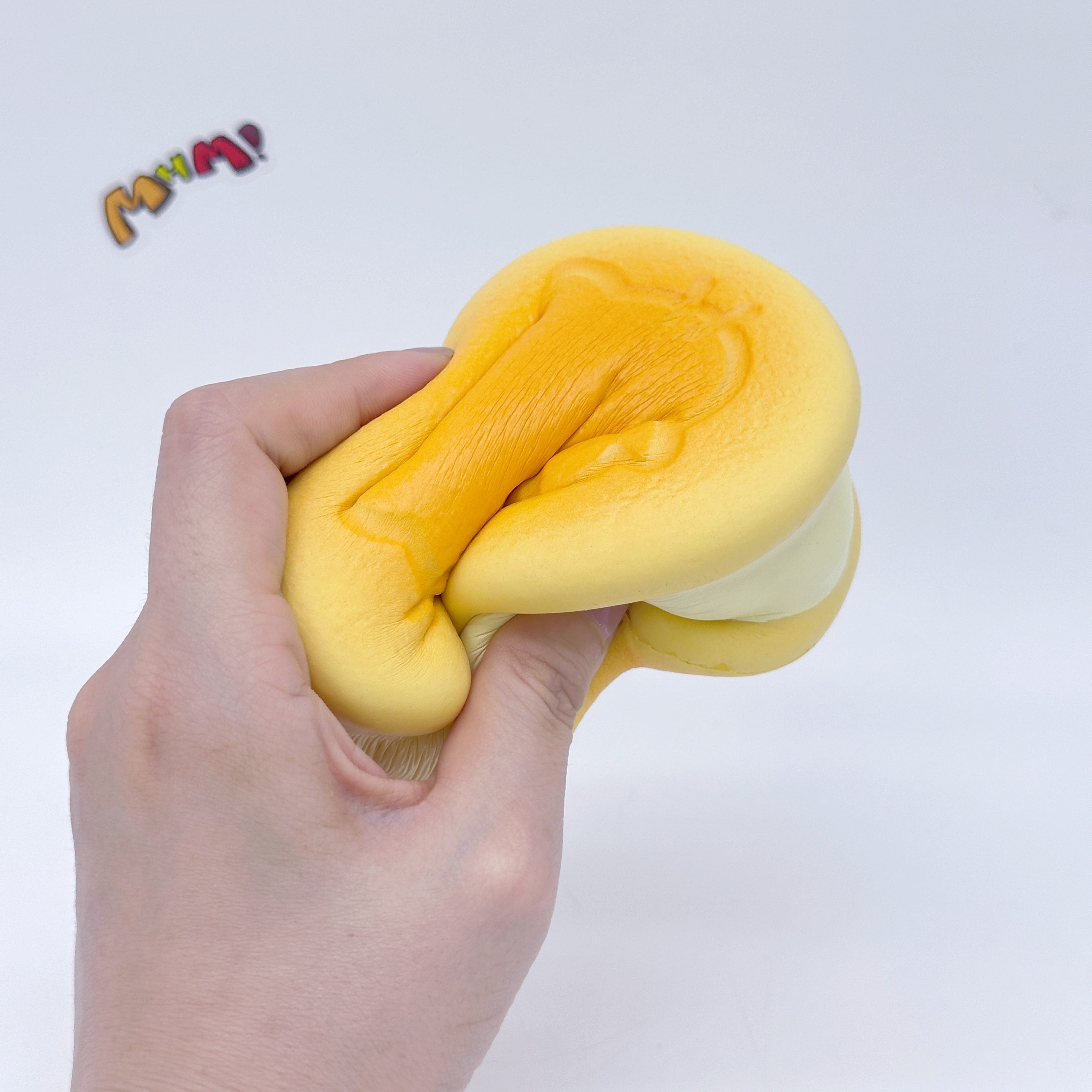 Kawaii Original Flavor Cookie Squishy with Kitty Emboss: Ultra So - cute squishy gift toy display