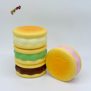Kawaii Original Flavor Cookie Squishy with Kitty Emboss: Ultra So - slow rising squishy toy product photo