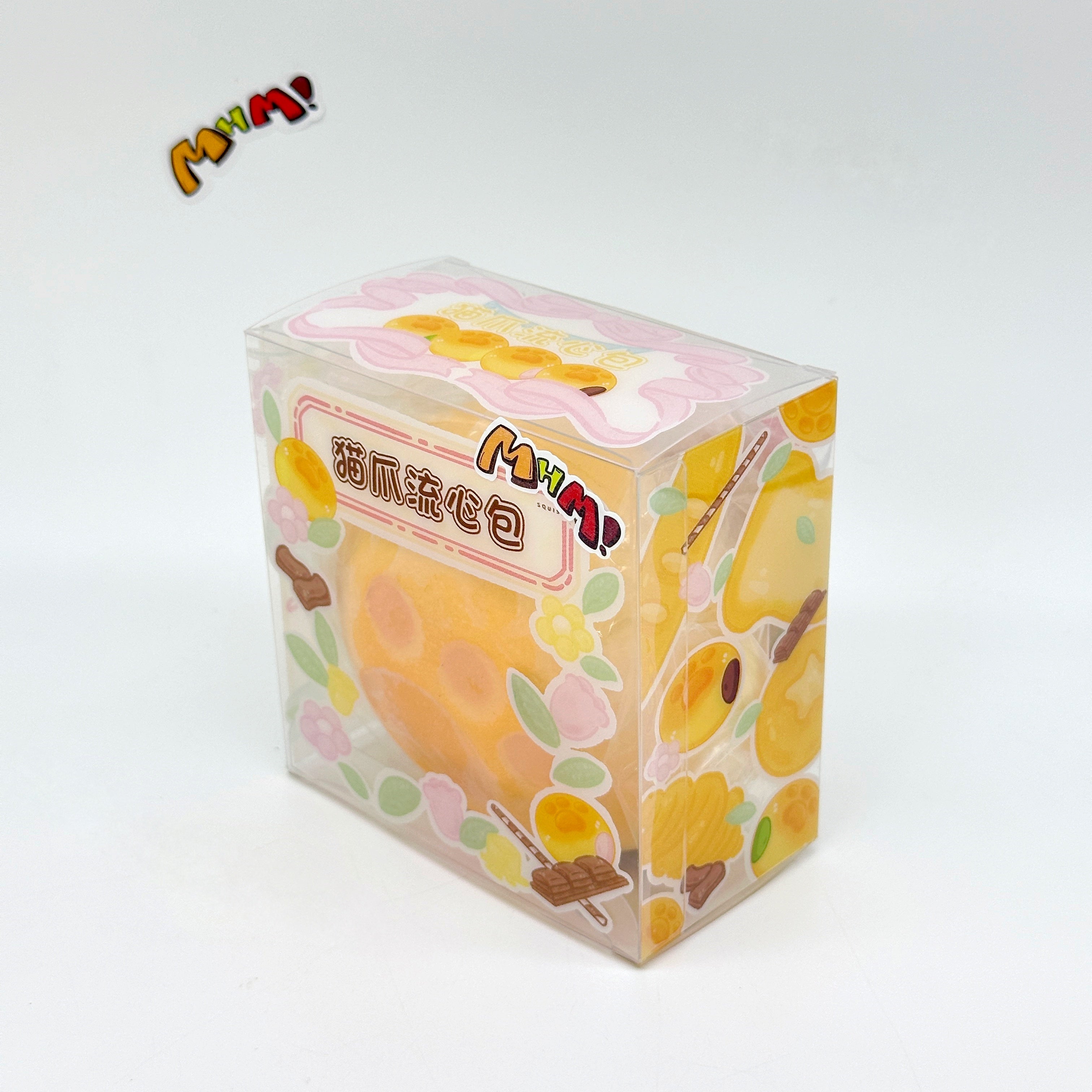 Slow Rise Cat Paw Lava Bun Squishy Squeeze Away Stress! - kawaii stress relief squishy angle