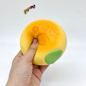 Slow Rise Cat Paw Lava Bun Squishy Squeeze Away Stress! - squishy toy size reference with hand