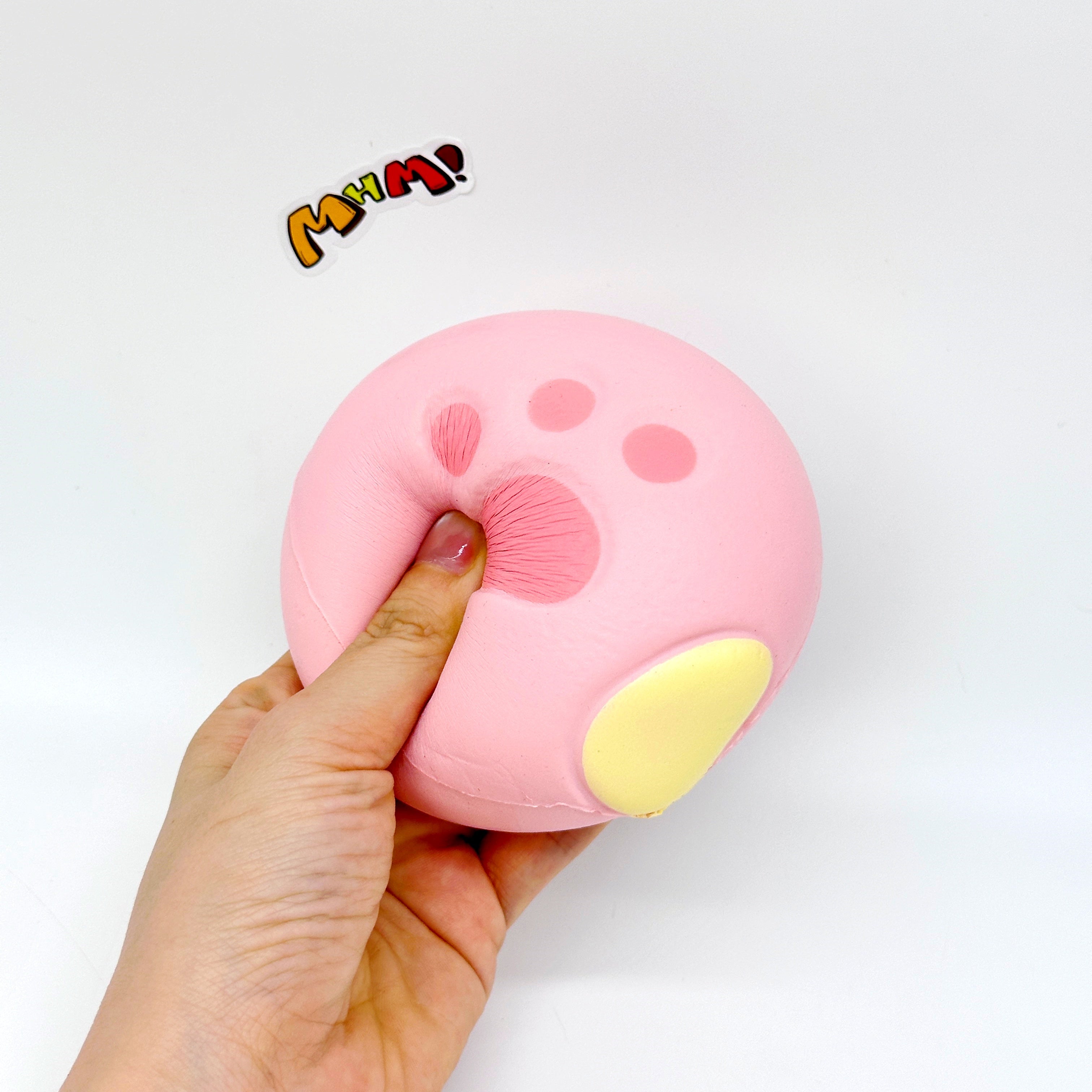 Slow Rise Cat Paw Lava Bun Squishy Squeeze Away Stress! - slow rise fidget toy texture close up