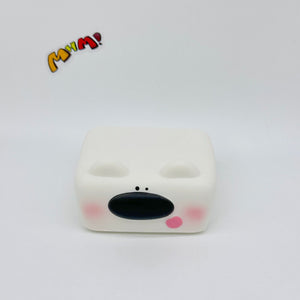 Kawaii Dog Squishy: Tofu Dog -- Controller -- Headphone Case! - squishy stress relief toy detail shot