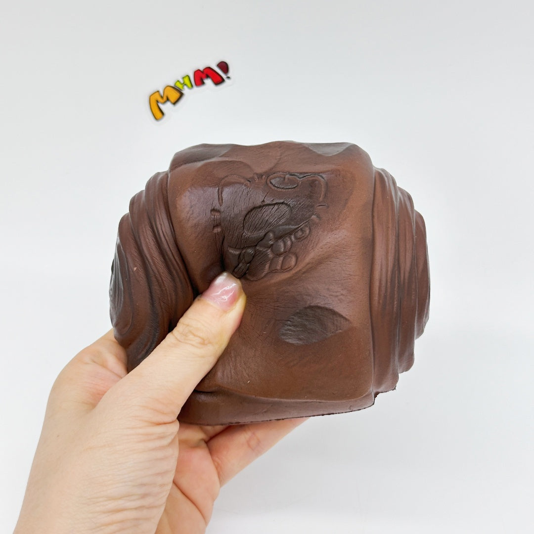 Cute Dirty Bun Slow Rise Squishy Toy - kawaii squishy toy close up