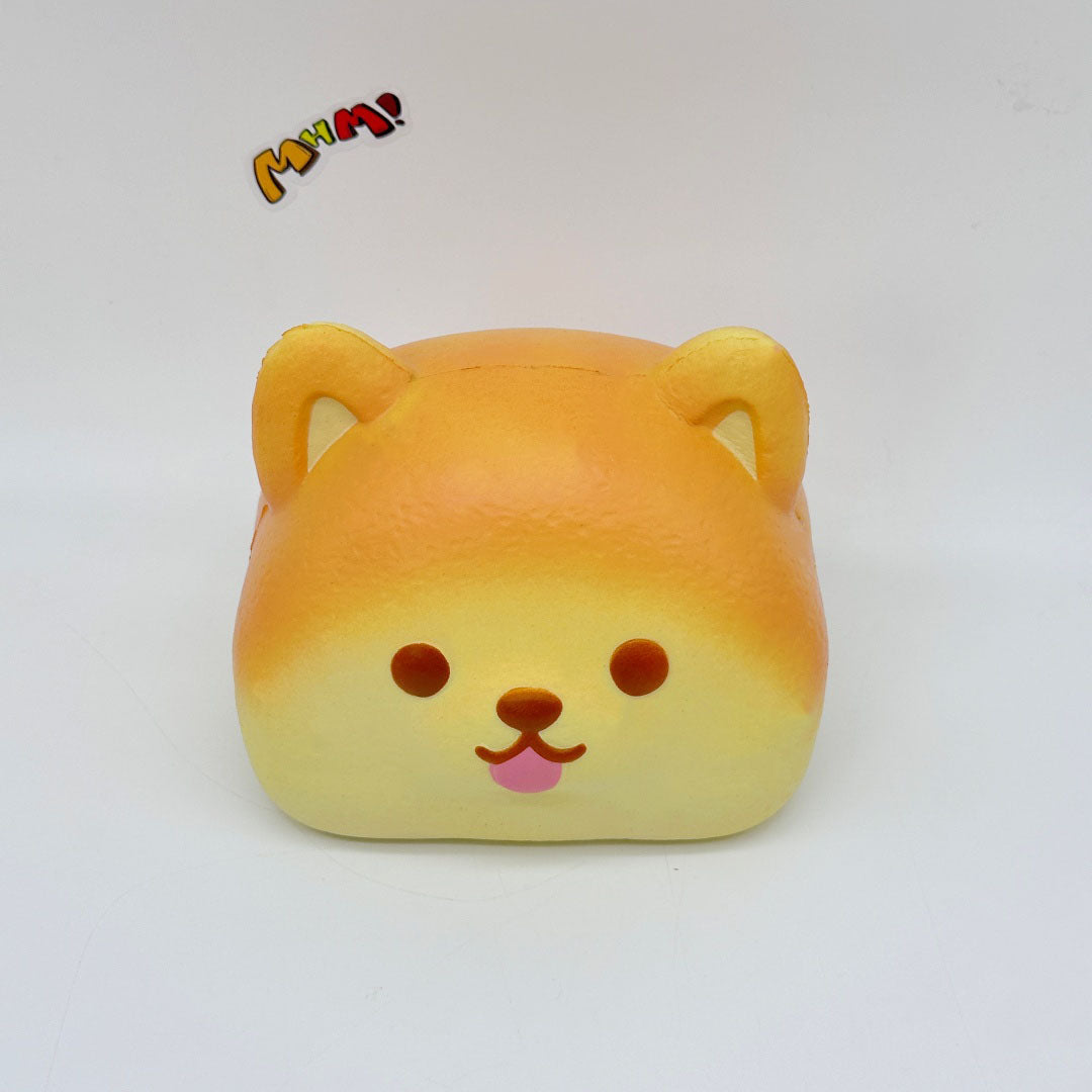 Ultra-Soft Shiba Toast Squishy Slow Rise & Irresistibly Cute! - slow rising squishy toy product photo