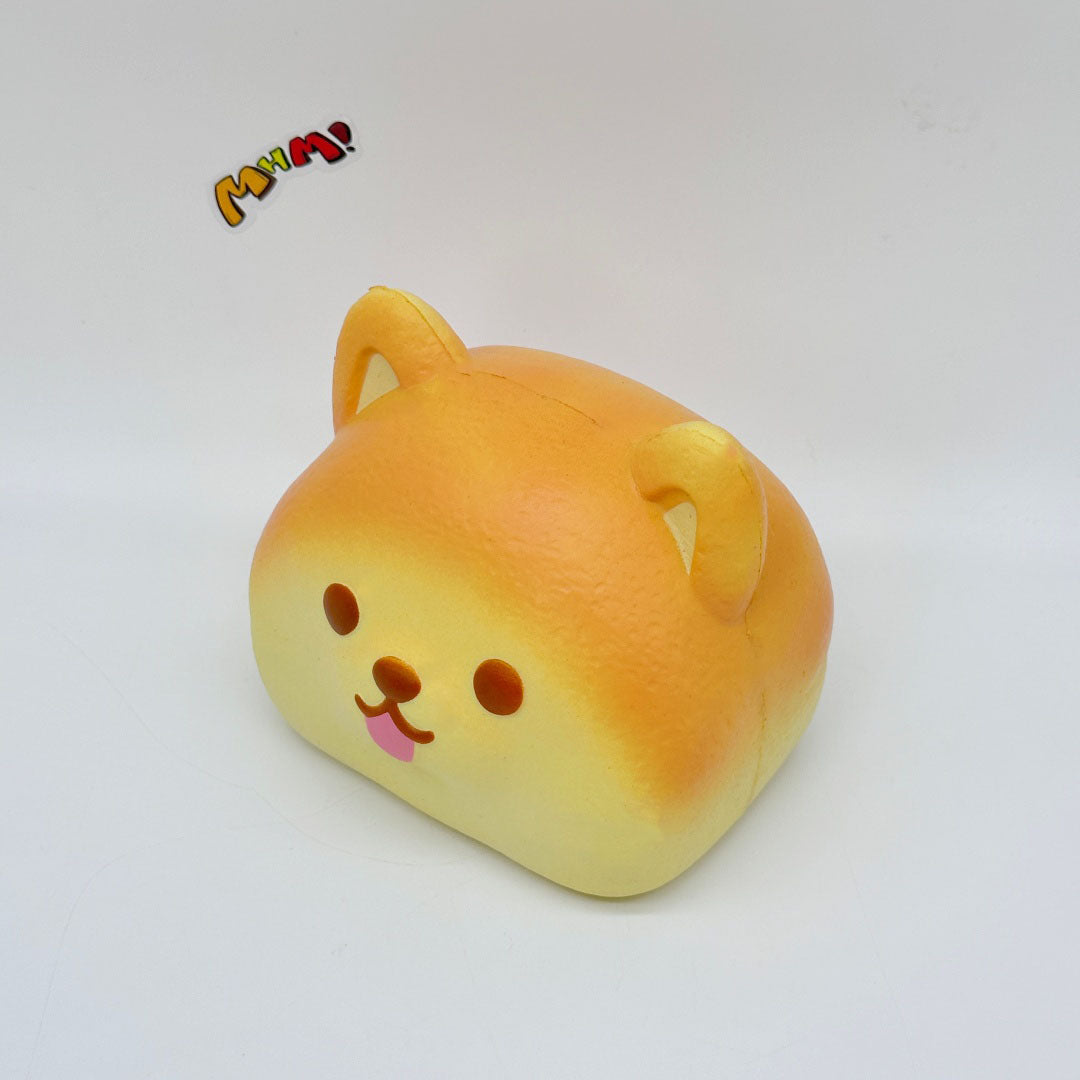 Ultra-Soft Shiba Toast Squishy Slow Rise & Irresistibly Cute! - cute squishy toy packaging display