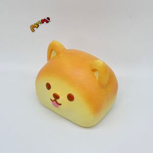Ultra-Soft Shiba Toast Squishy Slow Rise & Irresistibly Cute! - cute squishy toy packaging display