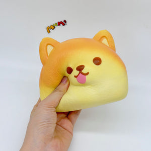 Ultra-Soft Shiba Toast Squishy Slow Rise & Irresistibly Cute! - squishy stress relief toy detail shot