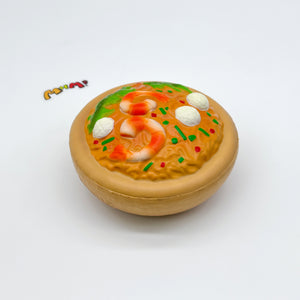 Cute Seafood Noodle Bowl Slow Rise Squishy Toy - squishy stress relief toy detail shot