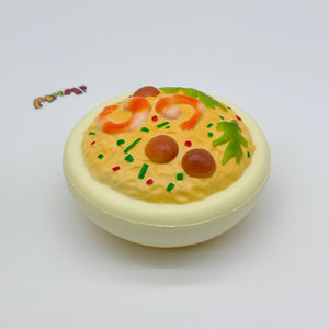 Cute Seafood Noodle Bowl Slow Rise Squishy Toy - soft slow rise fidget toy front view