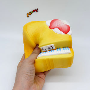 Cute Piano Bread Stress Relief Squishy - kawaii squishy toy close up
