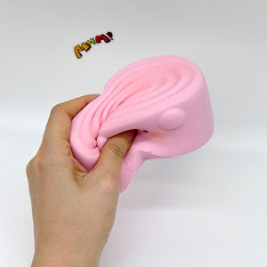 Cute Rolled Egg Stress Relief Squishy - cute squishy toy packaging display