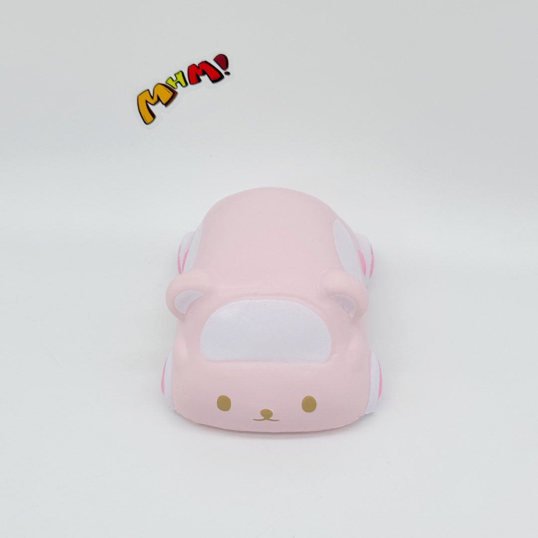 Slow Rise Cute Bear Car Squishy Squeeze Away Stress - squishy stress relief toy detail shot