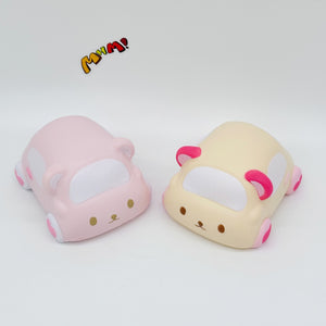 Slow Rise Cute Bear Car Squishy Squeeze Away Stress - slow rising squishy toy product photo