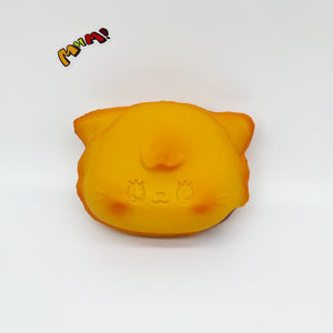 Cat Egg Waffle Slow Rise Squishy Toy - soft slow rise fidget toy front view
