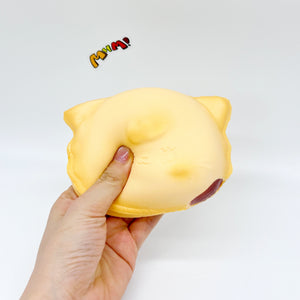 Cat Egg Waffle Slow Rise Squishy Toy - soft foam stress relief squeeze toy