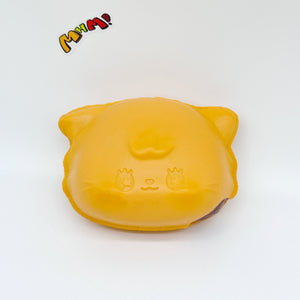 Cat Egg Waffle Slow Rise Squishy Toy - squishy stress relief toy detail shot