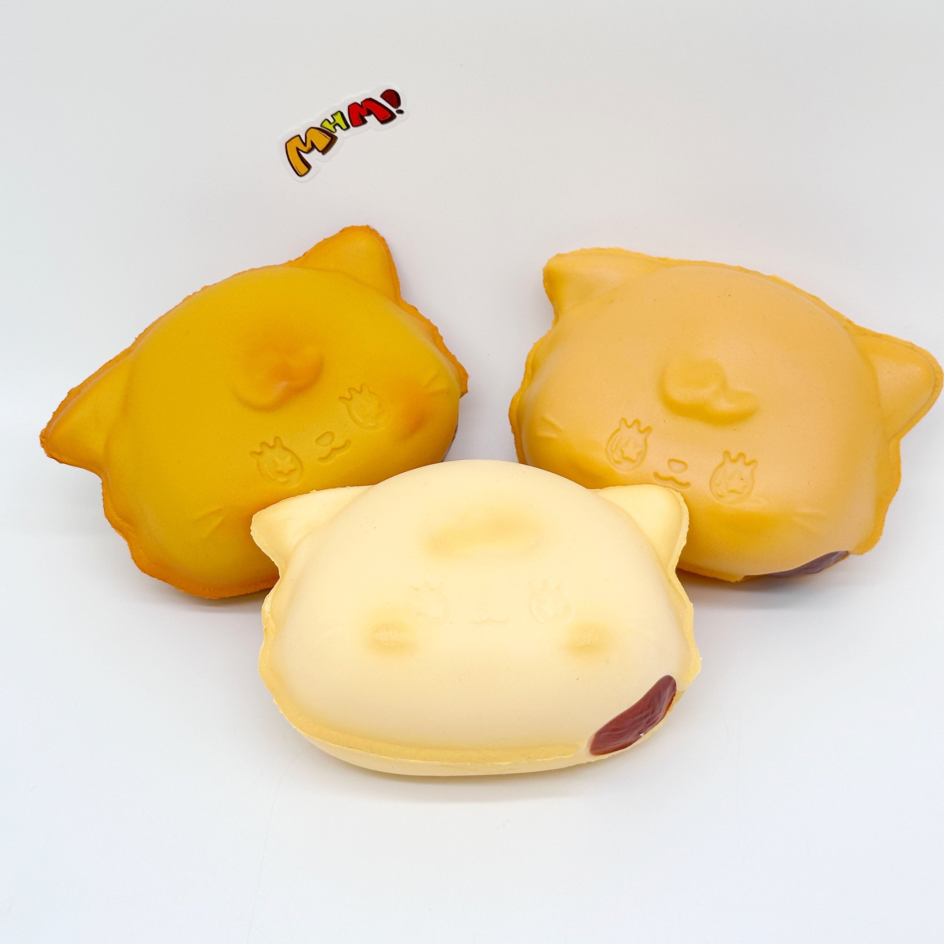 Cat Egg Waffle Slow Rise Squishy Toy - slow rising squishy toy product photo