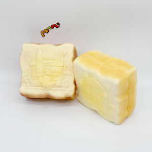Slow Rise Cute Embossed Toast Squishy Squeeze Away Stress - slow rising squishy toy product photo