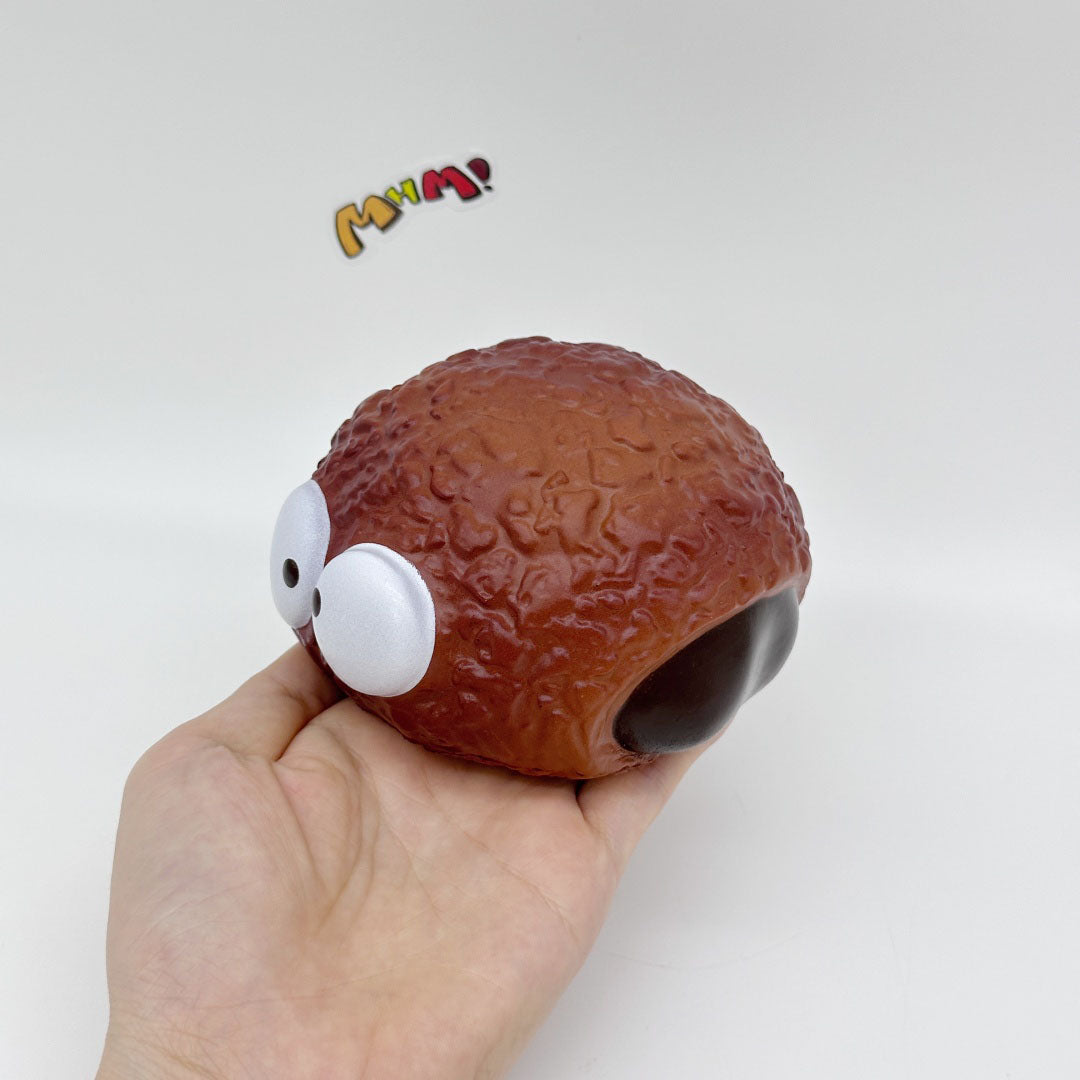 Cute Choux Puff Slow Rise Squishy Toy - slow rising squeeze toy side angle view