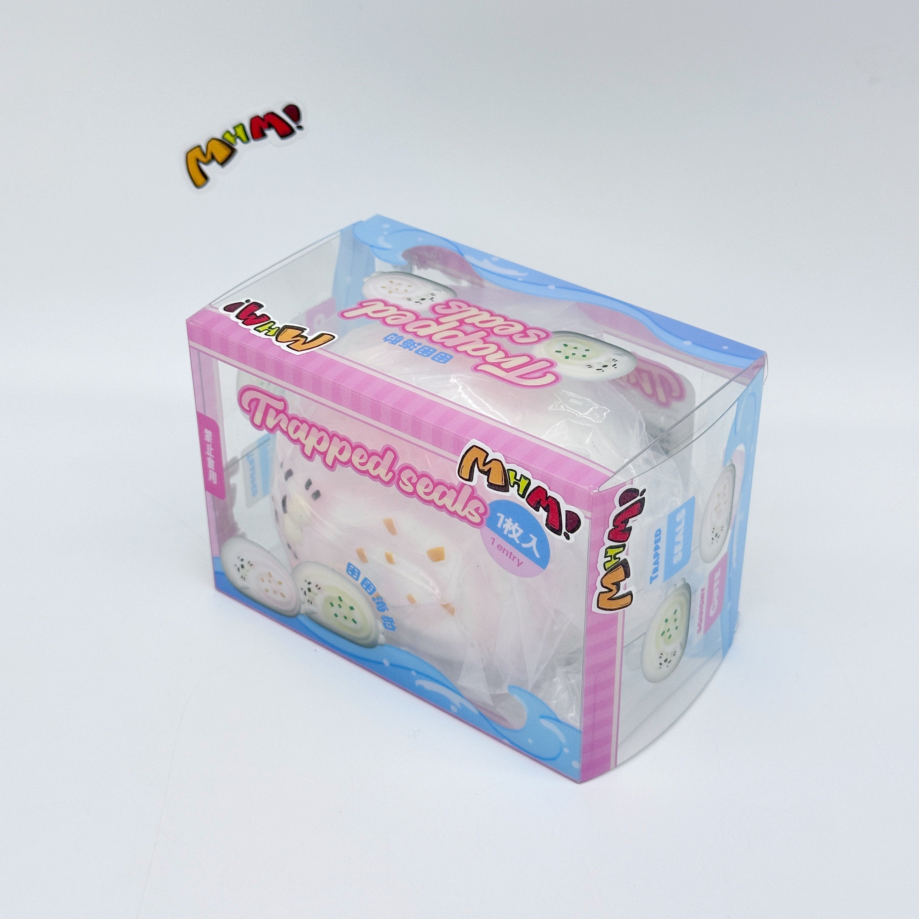 Sleepy Seal Squishy | Cute Pink Swirl Cream Slow Rising Stress Re - soft foam stress relief squeeze toy