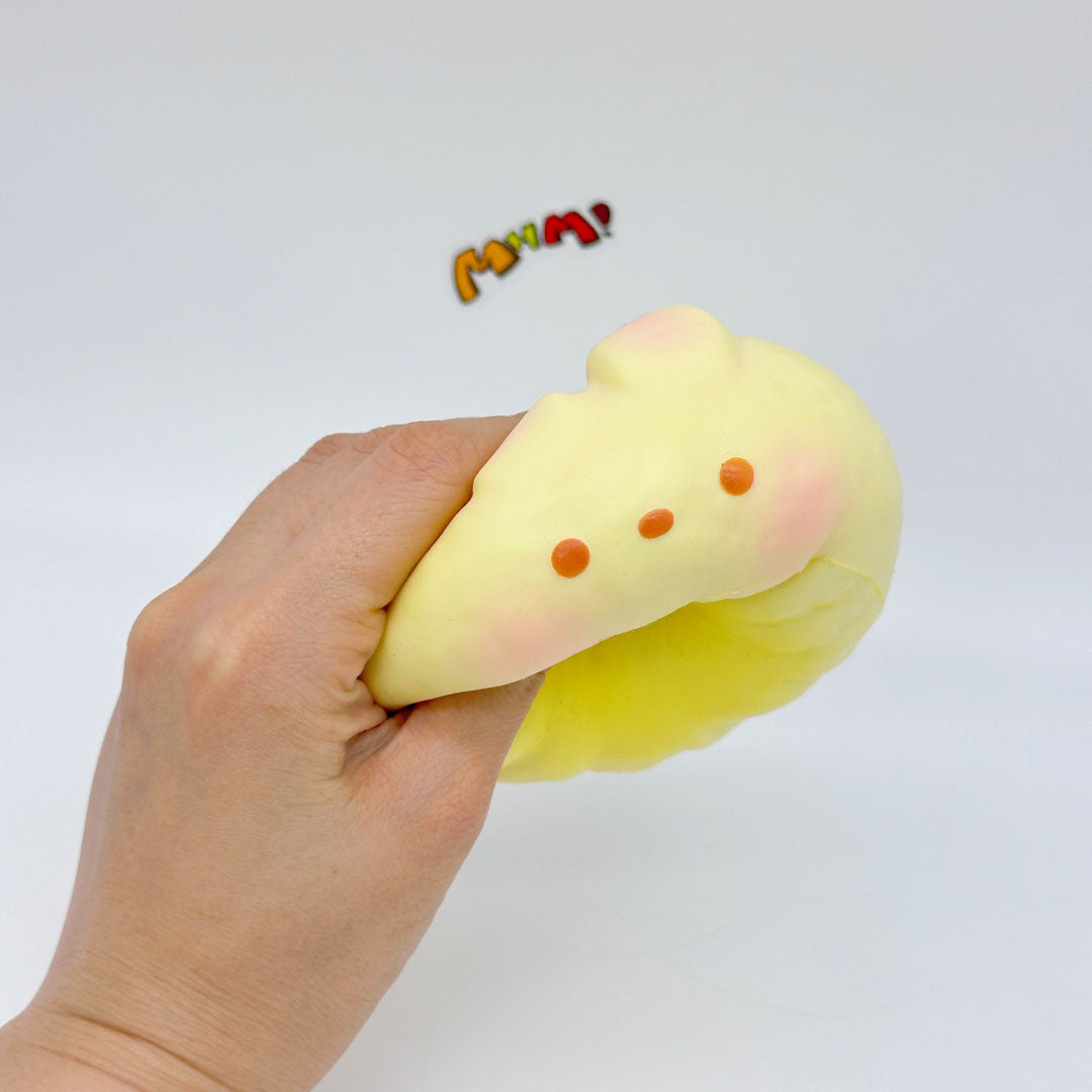 Slow Rise Cute Rabbit Suzhou Pastry Squishy Squeeze Away Stress! - slow rise fidget toy texture close up