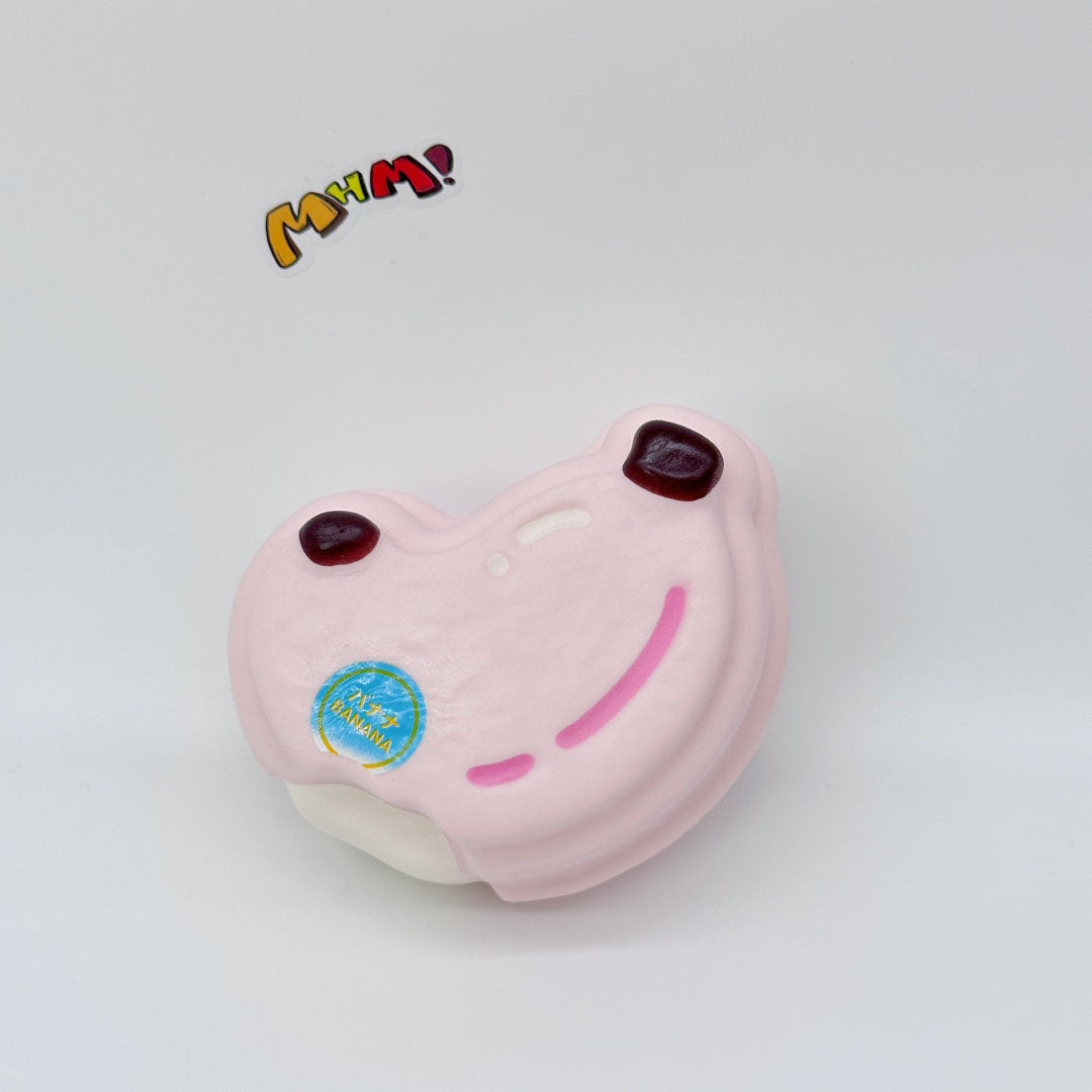 Pink Banana Slow Rise Squishy Toy - slow rising squishy toy product photo