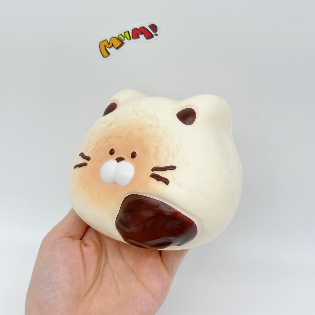 Ultra-Soft Cat Mochi Squishy Slow Rise & Irresistibly Cute - squishy stress relief toy detail shot
