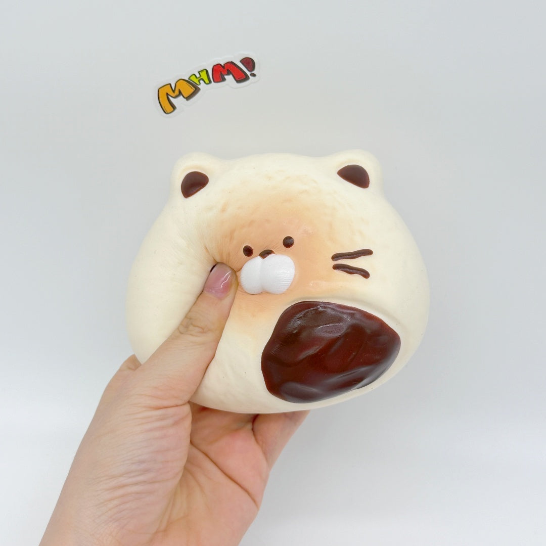 Ultra-Soft Cat Mochi Squishy Slow Rise & Irresistibly Cute - slow rise fidget toy texture close up