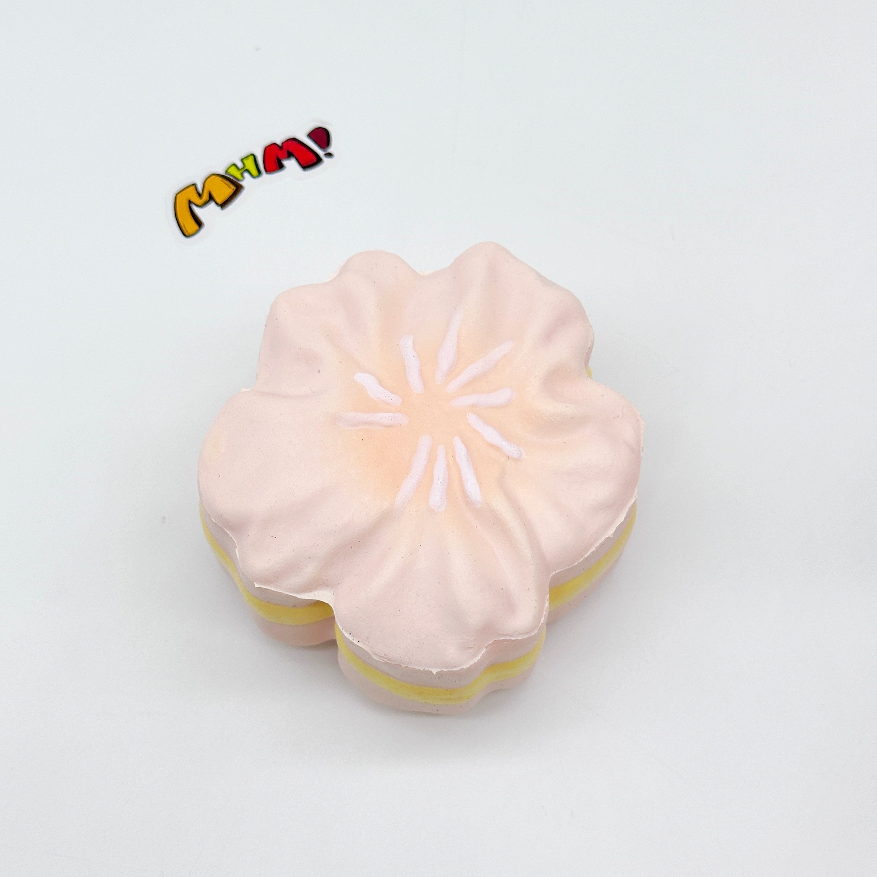 Slow Rise Cute Flower Pastry Squishy Squeeze Away Stress - squishy stress relief toy detail shot