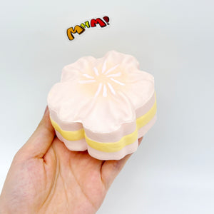 Slow Rise Cute Flower Pastry Squishy Squeeze Away Stress - kawaii squishy toy close up