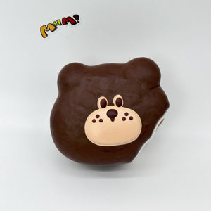 Ultra-Soft Chocolate Bear Pie Slow Rise & Irresistibly Decadent - soft slow rise fidget toy front view