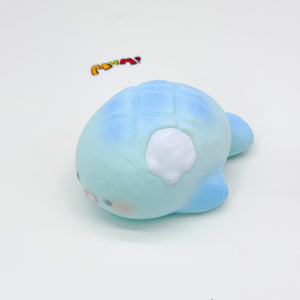 Blue shark pineapple bun squishy toy slow rising cute anime fidget collectible