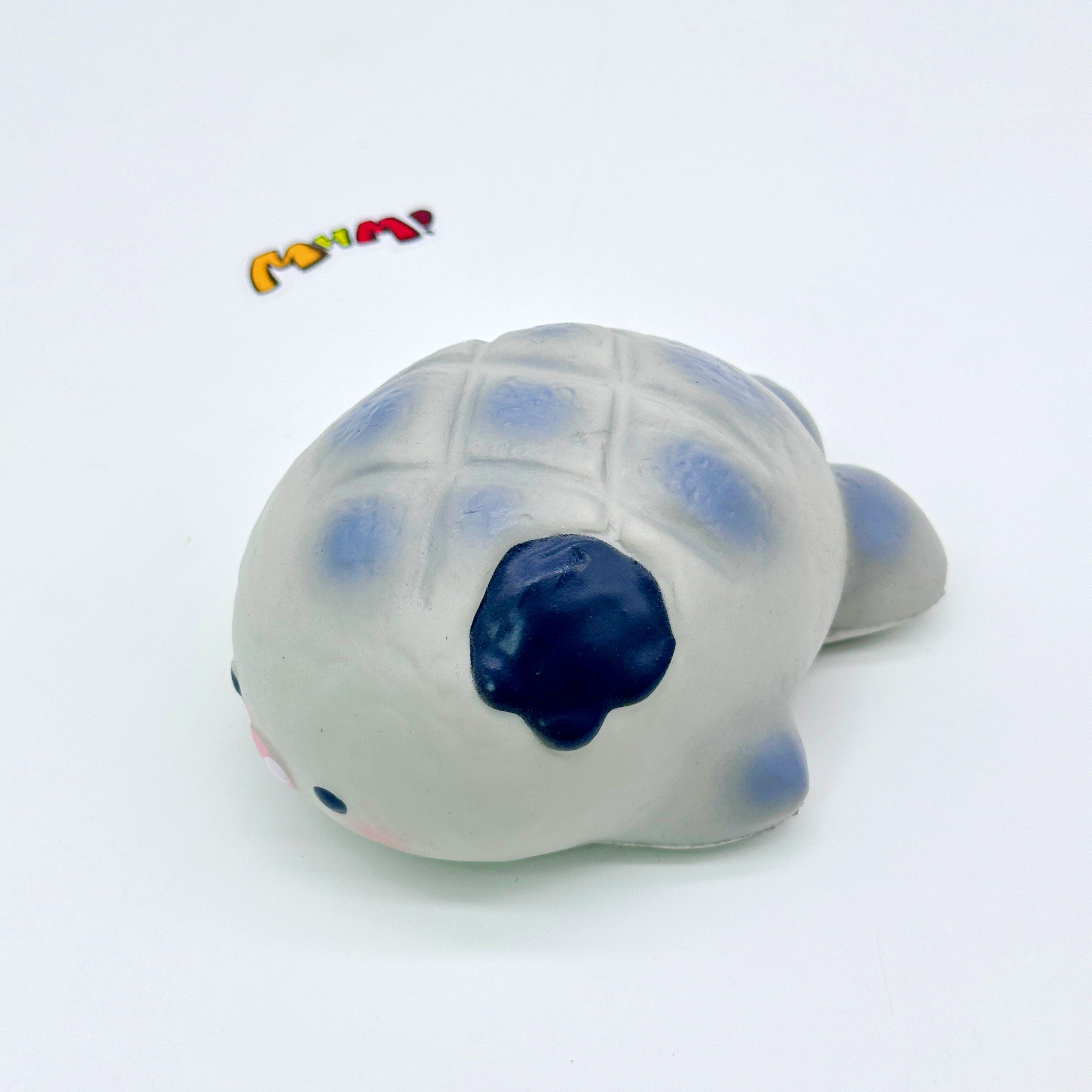 Shark Pineapple Bun Squishy toy, gray slow rising squishies with blue spots