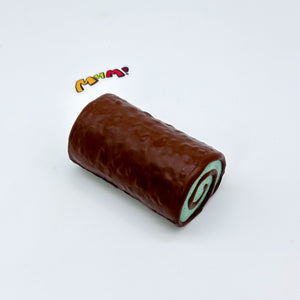 Mint Chocolate Roll Slow Rise Squishy Toy - squishy stress relief toy detail shot